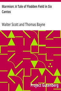 Marmion: A Tale of Flodden Field in Six Cantos — Walter Scott cover