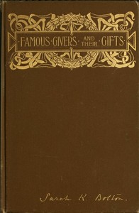 Famous Givers and Their Gifts — Sarah Knowles Bolton cover