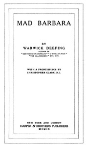 Mad Barbara — Warwick Deeping cover
