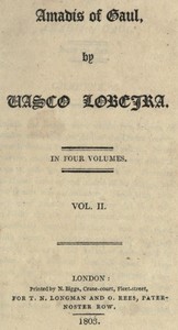 Amadis of Gaul, Vol. 2 cover