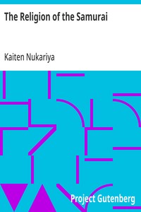 The Religion of the Samurai: A Study of Zen Philosophy and Discipline in China and Japan — Kaiten Nukariya cover