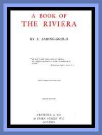 A Book of the Riviera — S. (Sabine) Baring-Gould cover