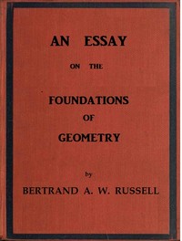 An essay on the foundations of geometry — Bertrand Russell cover