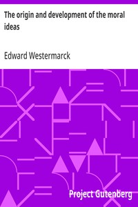 The origin and development of the moral ideas cover