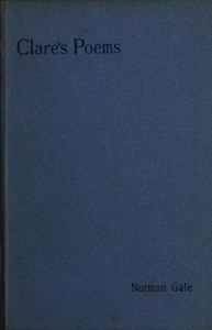 Poems — John Clare cover