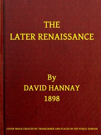 The Later Renaissance — David Hannay cover