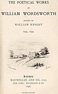 The Poetical Works of William Wordsworth — Volume 8 (of 8) — William Wordsworth cover
