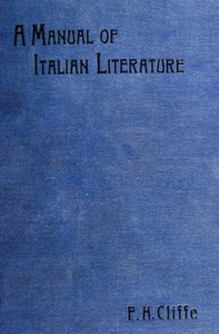 A manual of Italian literature — Francis Henry Cliffe cover