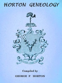 Horton Genealogy: or Chronicles of the Descendants of Barnabas Horton, of Southold, L. I., 1640. cover