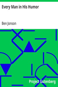 Every Man in His Humor — Ben Jonson cover