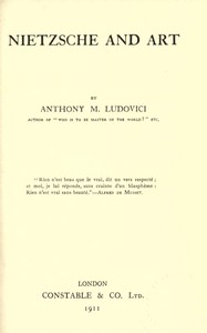 Nietzsche and Art cover