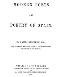 Modern Poets and Poetry of Spain — José Zorrilla cover