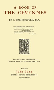A Book of the Cevennes — S. (Sabine) Baring-Gould cover