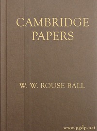 Cambridge Papers — W. W. Rouse (Walter William Rouse) Ball cover