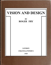 Vision and Design — Roger Fry cover
