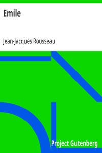 Emile — Jean-Jacques Rousseau cover