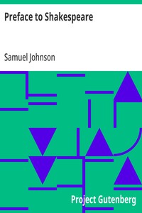 Preface to Shakespeare — Samuel Johnson cover