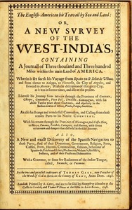 The English-American, His Travail by Sea and Land: or, A New Survey of the West-India's — Thomas Gage cover