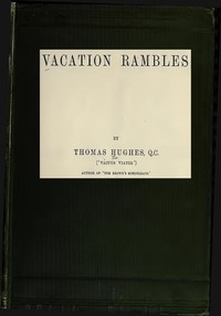 Vacation Rambles — Thomas Hughes cover