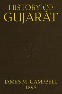 History of Gujarát: Gazetteer of the Bombay Presidency, Volume I, Part I. — James M. Campbell cover