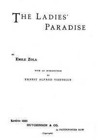 The Ladies' Paradise — Émile Zola cover