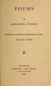 Poems: With Introduction and Notes — Aleksandr Sergeevich Pushkin cover