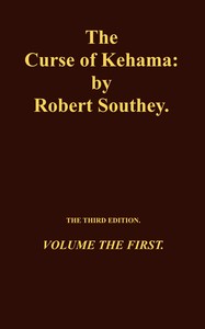 The Curse of Kehama, Volume 1 (of 2) — Robert Southey cover