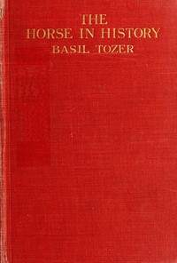 The Horse in History — Basil Tozer cover