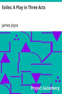 Exiles: A Play in Three Acts — James Joyce cover