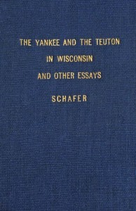 The Yankee and the Teuton in Wisconsin cover