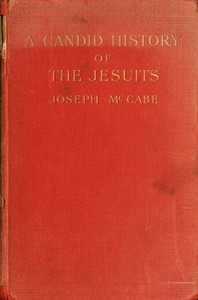 A Candid History of the Jesuits — Joseph McCabe cover