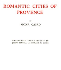 Romantic Cities of Provence — Mona Caird cover