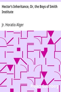 Hector's Inheritance, Or, the Boys of Smith Institute — Horatio, Jr. Alger cover