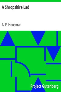 A Shropshire Lad — A. E. (Alfred Edward) Housman cover