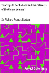 Two Trips to Gorilla Land and the Cataracts of the Congo, Volume 1 — Richard Francis, Sir Burton cover