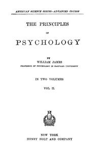 The Principles of Psychology, Volume 2 (of 2) — William James cover