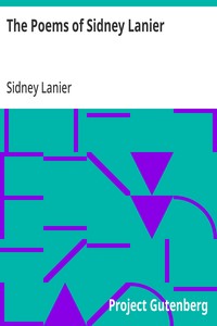 The Poems of Sidney Lanier cover