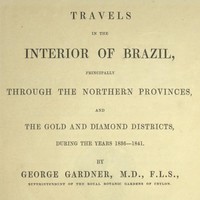 Travels in the Interior of Brazil: Principally through the northern provinces, and the gold and diamond districts, during the years 1836-1841 — George Gardner cover
