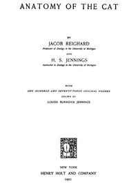 Anatomy of the Cat — Jacob Reighard cover