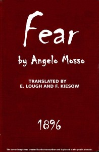 Fear — A. (Angelo) Mosso cover