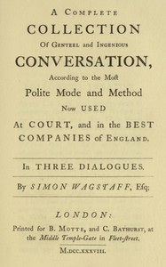 Polite Conversation in Three Dialogues — Jonathan Swift cover