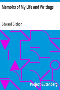 Memoirs of My Life and Writings — Edward Gibbon cover
