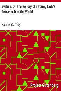 Evelina, Or, the History of a Young Lady's Entrance into the World — Fanny Burney cover