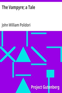 The Vampyre; a Tale — John William Polidori cover