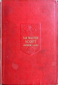 Sir Walter Scott — Andrew Lang cover