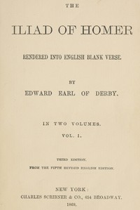 The Iliad — Homer cover