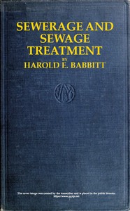 Sewerage and Sewage Treatment — Harold E. (Harold Eaton) Babbitt cover