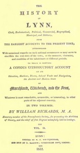 The History of Lynn, Vol. 2 [of 2] — William Richards cover