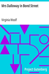 Mrs Dalloway in Bond Street — Virginia Woolf cover