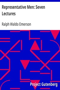 Representative Men: Seven Lectures — Ralph Waldo Emerson cover
